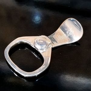 Coca cola can pull ring pendant, s925